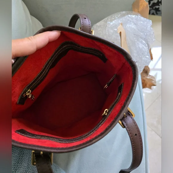 LOUIS VUITTON • MARAIS DAMIER EBENE BUCKET BAG - Picture 5 of 10